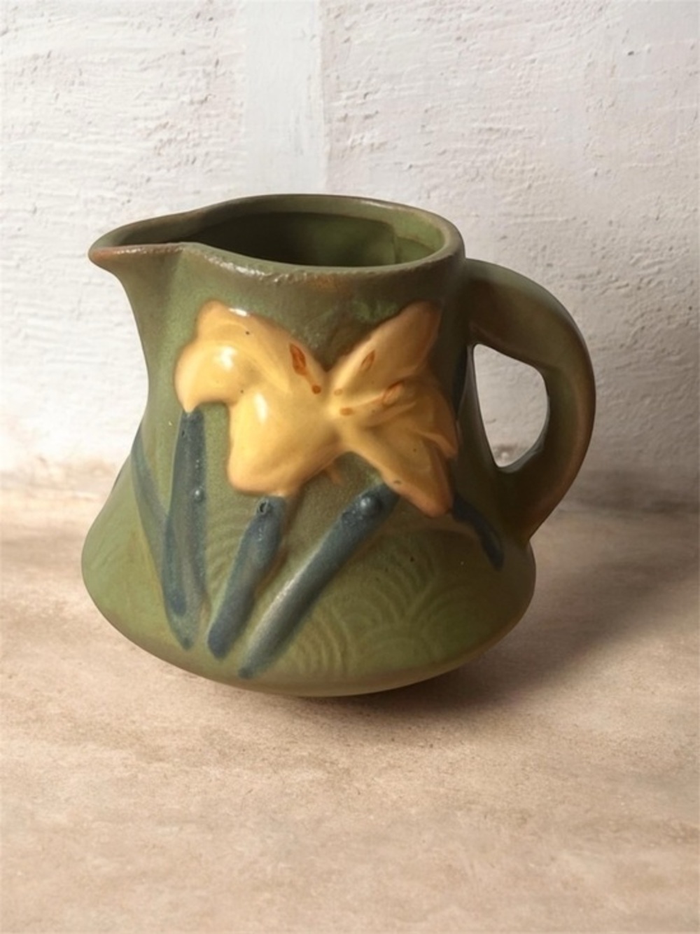 Vintage Roseville Pottery Zypher Lily Creamer